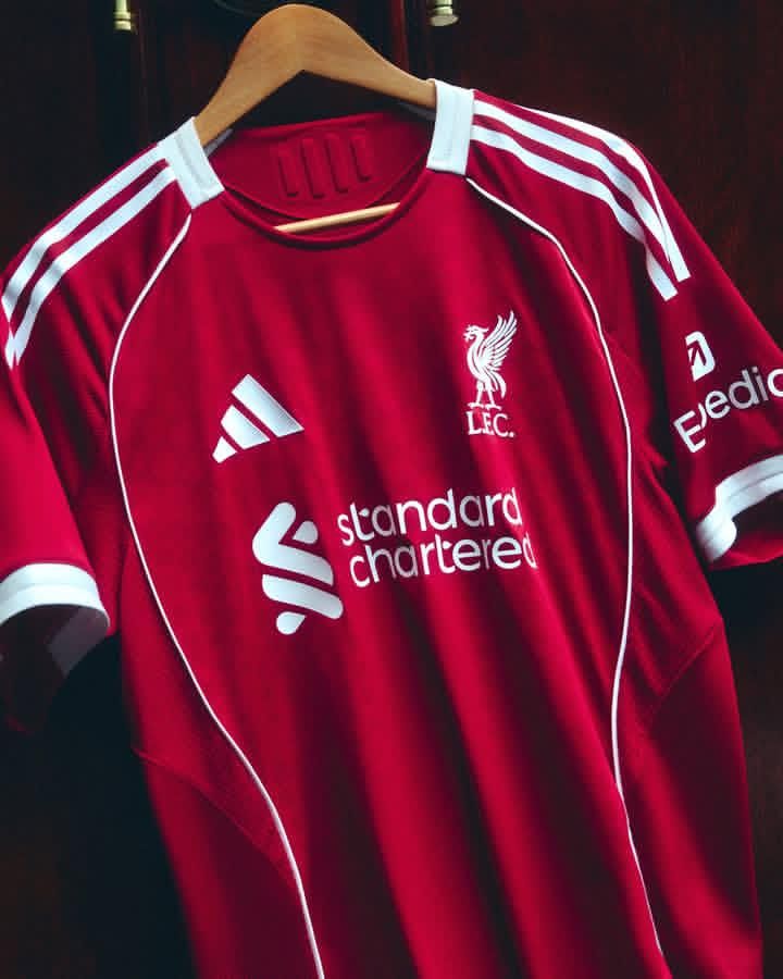 Liverpool FC 2025/26 Home Jersey – Authentic Adidas Kit 1 Liverpool Fc