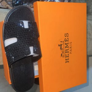 Hermes Men's Slippers Black